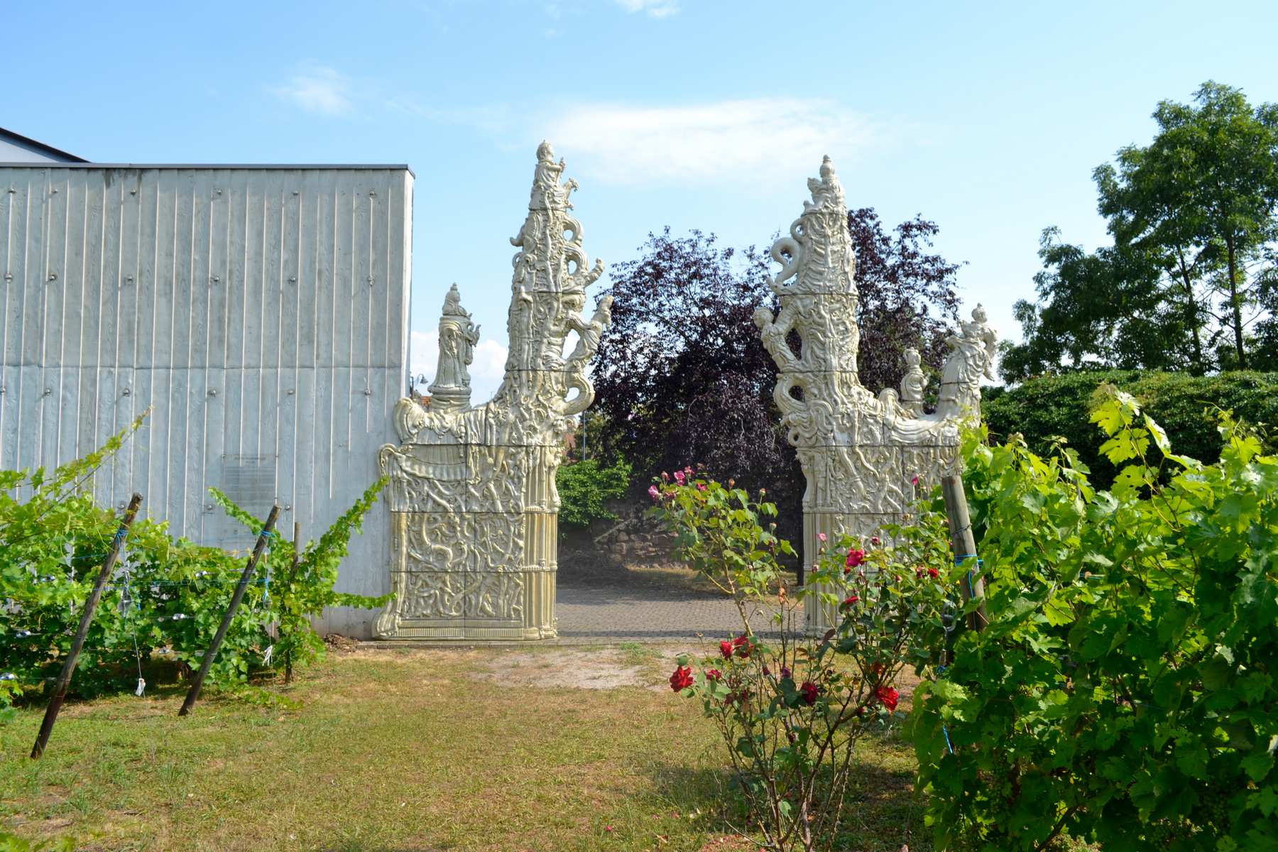 Der Garten des Frac Alsace geschlossen Selestat