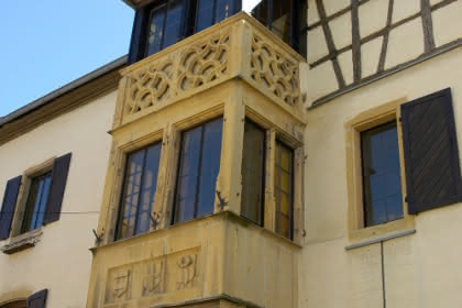 Maison avec oriel, Rouffach, Pays de Rouffach, Vignobles et Châteaux, Haut-Rhin, Alsace
