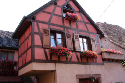 Meublé de Lucien Meyer, Hattstatt, Pays de Rouffach, Vignobles et Châteaux, Haut-Rhin,Alsace