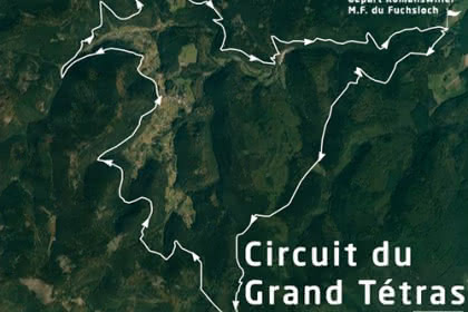 Vue satellite du circuit du Grand Tétras